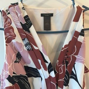 Ann Taylor Factory dress with belt and flowers